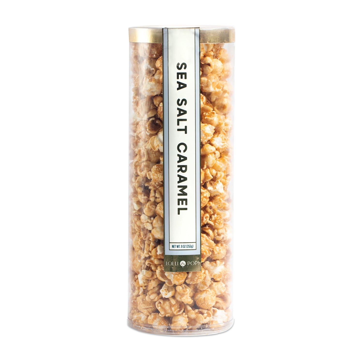 Lolli & Pops Sea Salt Caramel Popcorn Tube