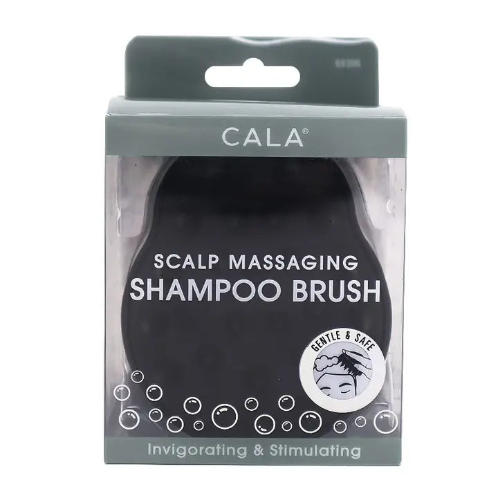 Black Scalp Massaging Shampoo Brush