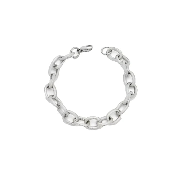 Aubrey Adele Silver Rope Link Bracelet