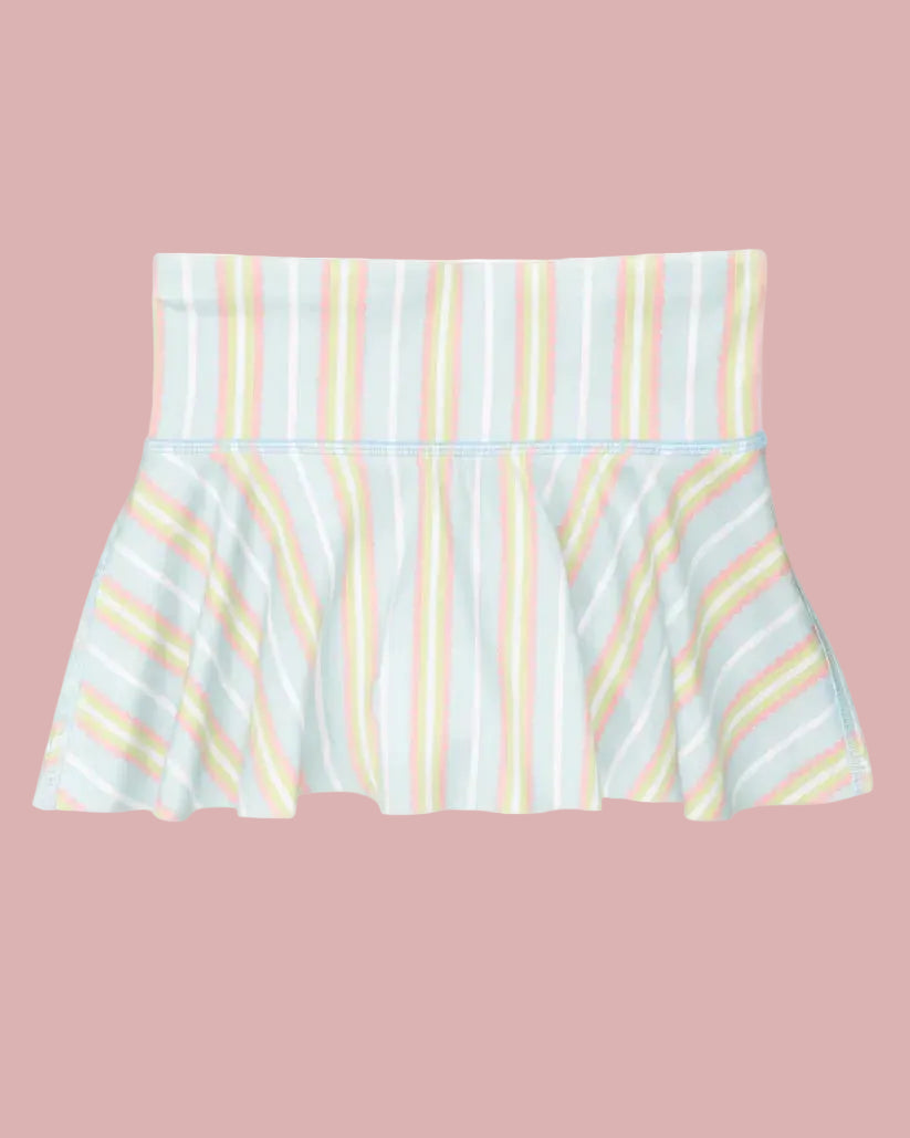 Honesty Blue/Pink Stripe Skirt