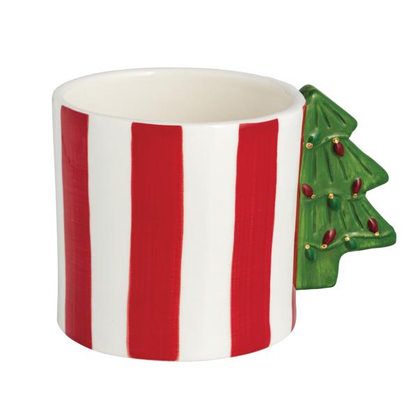 Christmas Tree Handle Whimsical Mug