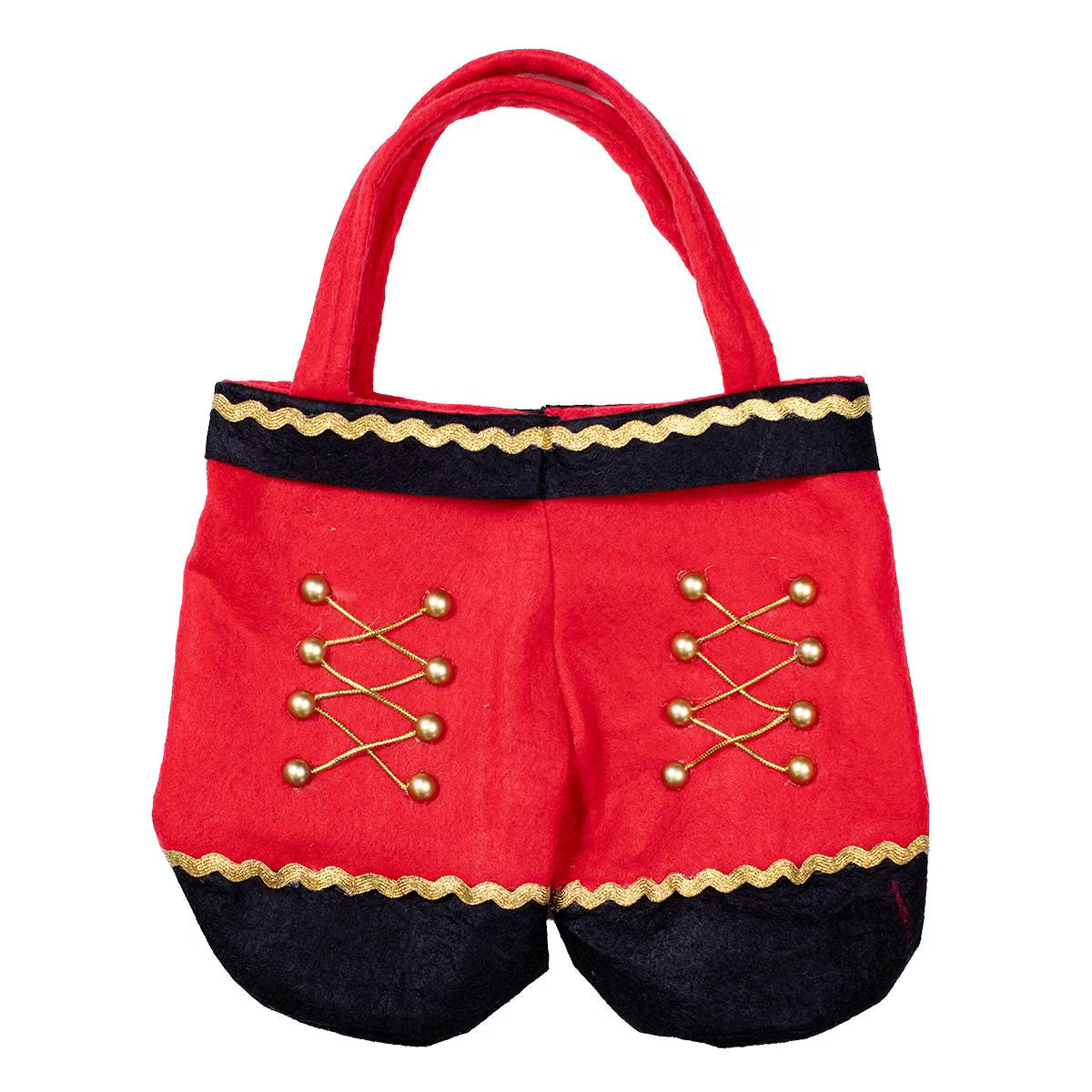 Nutcracker Boots Wine Tote in Red