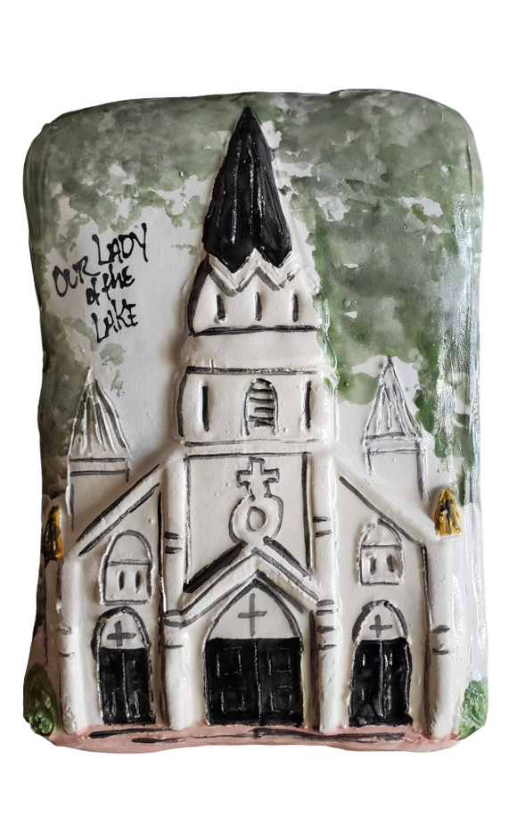 Our Lady of the Lake Church Ceramic Plaque