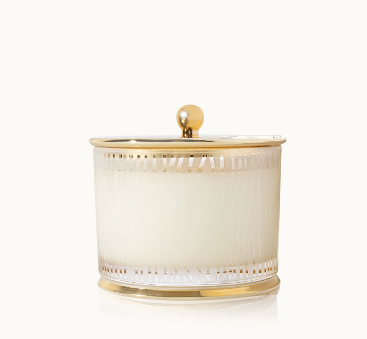 Frasier Fir Frosted Wood Grain Candle Medium