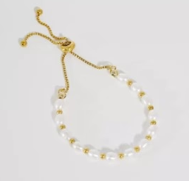 Aubrey Adele Pearl Bolo Bracelet