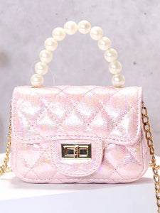 Pink Princess Cute Handbag Little Girl Mini Fashion Shoulder Bag