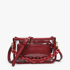 Jessica Stadium Clear Crossbody Bag Crimson