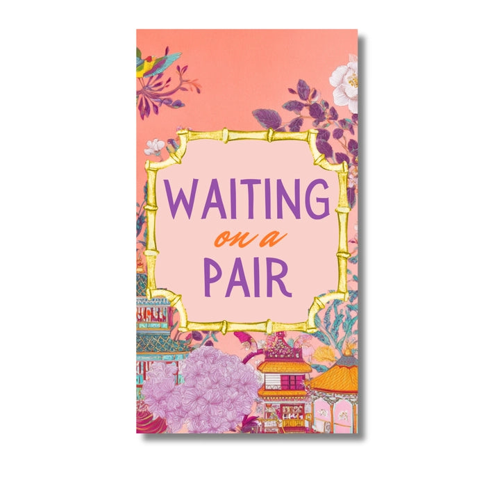 Mahjong Chinoiserie "Waiting On A Pair" 24ct Guest Napkins