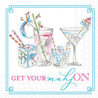 Mahjong Drinks Rosanne Beck Paper Cocktail Napkins