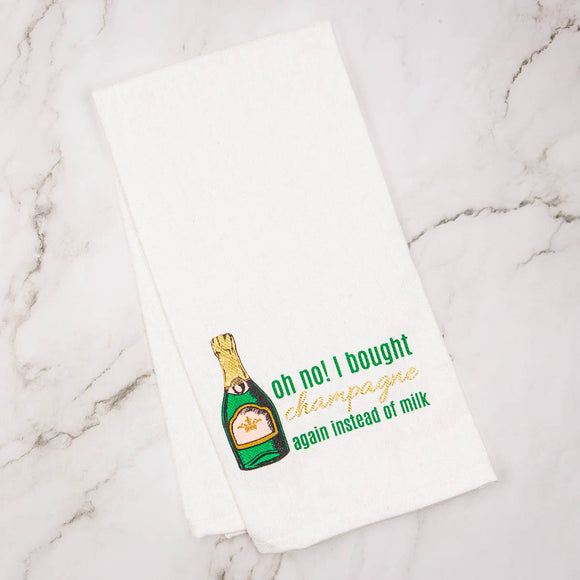 I Bought Champagne Again Hand Towel