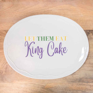 Let Them Eat King Cake Platter