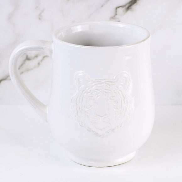 Tiger Embossed Coffee Mug