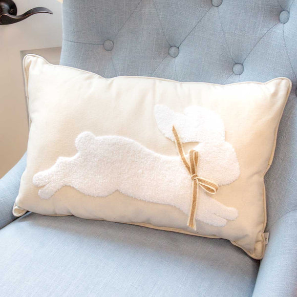 Leaping Bunny Pillow