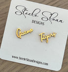Geaux Tigers Earrings Gold
