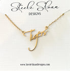 Tigers Name Gold Necklace