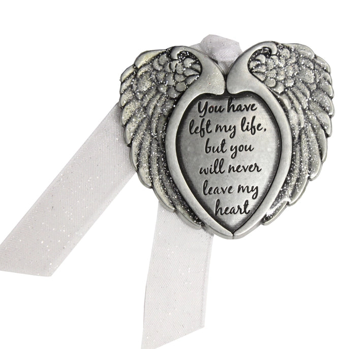 Memorial Wings Christmas Tree Pewter Ornament