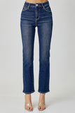 Risen Mid-Rise Ankle Jeans