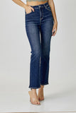 Risen Mid-Rise Ankle Jeans