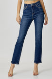 Risen Mid-Rise Ankle Jeans