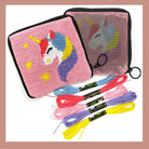  Needlepoint Wallet Kit – Unicorn