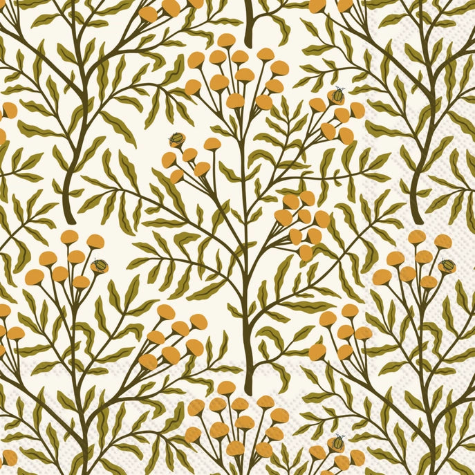 Autumn Acorn Tansy Paper Lunch Napkins 20 Ct 