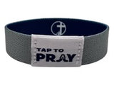 Tap To Pray Wristbands- Navy & Grey