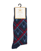 Men's Layton Deer Plaid Socks