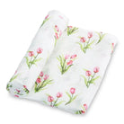 Baby Muslin Swaddle Blanket 47x47 Tulip Garden