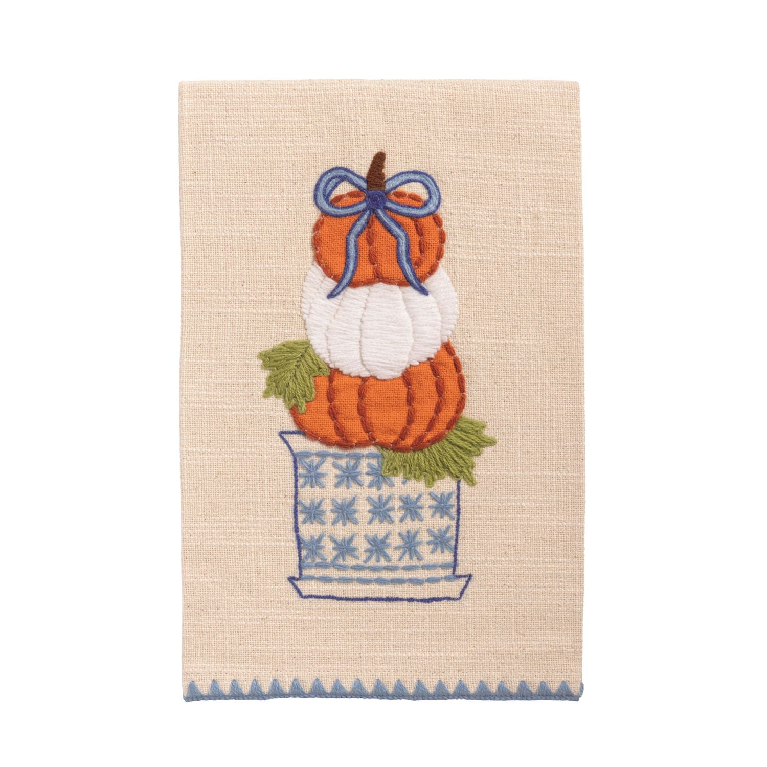 Stacked Pumpkin Tea Towel