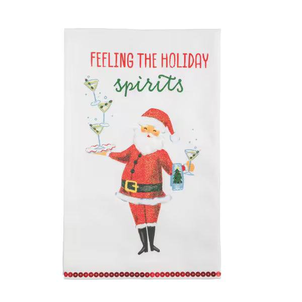 Feeling The Holiday Spirits Hand Towel