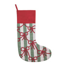 Red Bow Beaded Stocking 