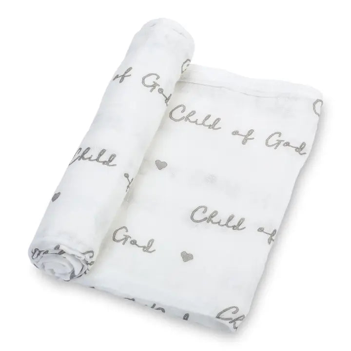 Baby Muslin Swaddle Blanket 47x47 Child of God