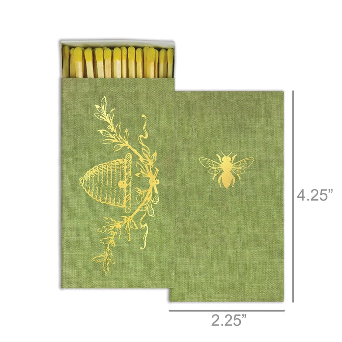 Matches Bee Crest Gold Foil