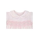Pink French Bubble With Diamond Smocking