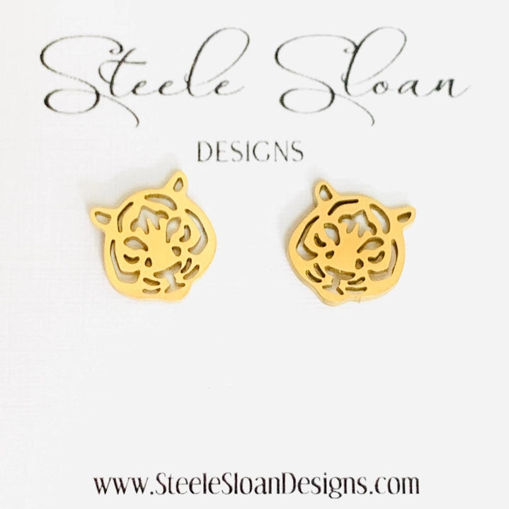 Tiger Gold Earrings