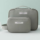 2 pc set Gray Portable Cosmetic Bags