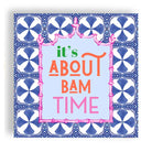 Mahjong "It's About Bam Time" Blue Tile 24ct Cocktail Napkin