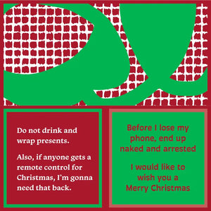 Napkin: Xmas Lose Phone/Drink and Wrap