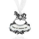 Pewter Baby's First Christmas Rocking Horse Ornament