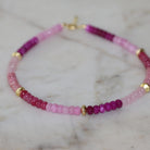 Elizabeth Gemstone Necklace - Pink 