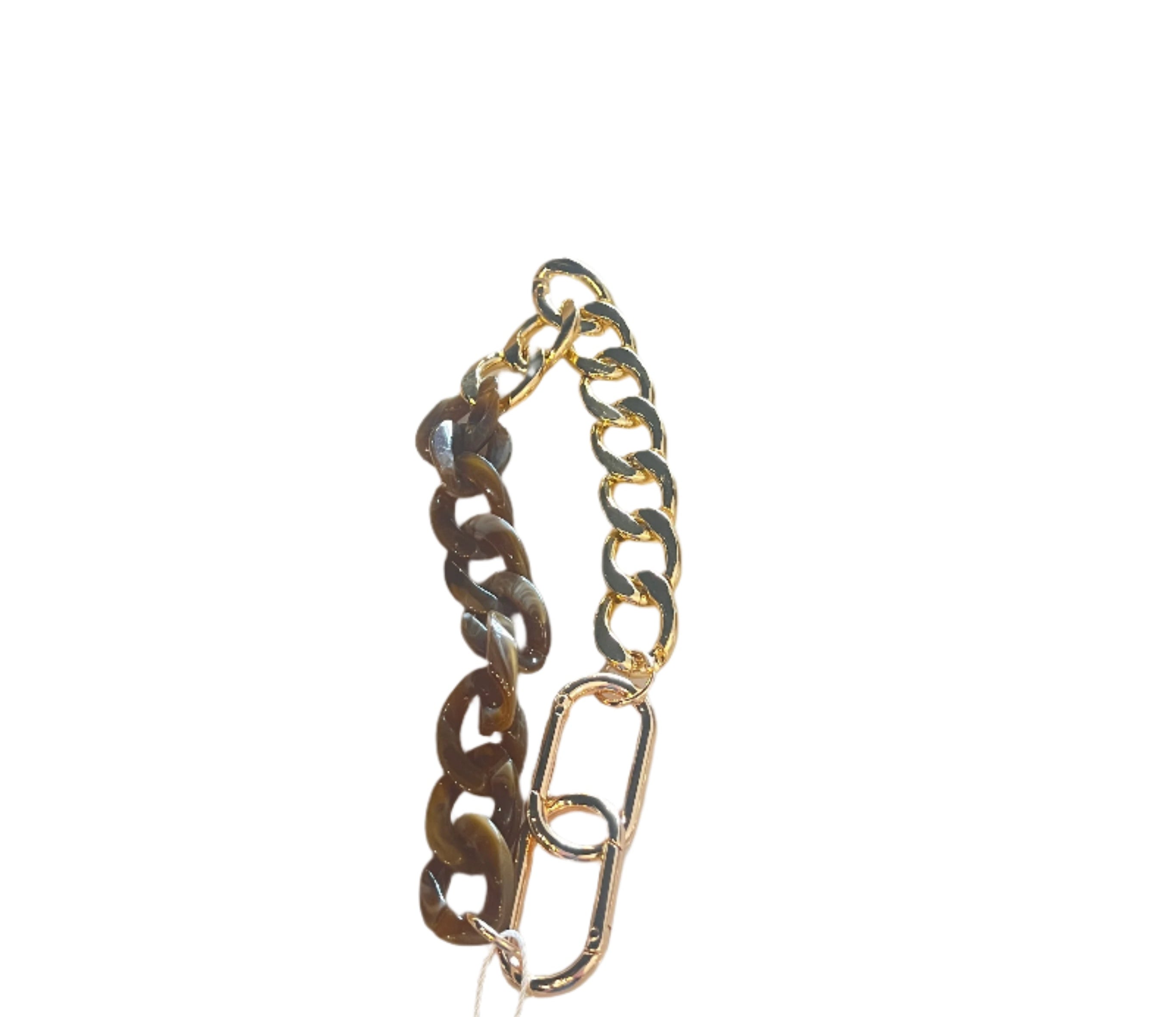 Chain Bag Charm-Brown