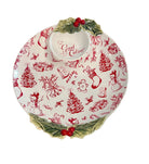Good Tidings Toile Chip And Dip Set