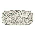Christmas Green Toile Tray