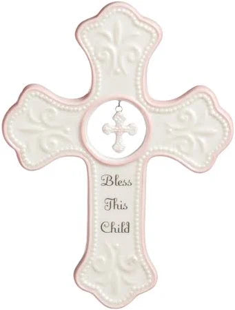 Demdaco Bless This Child Hanging Cross – The Gift Pod Boutique