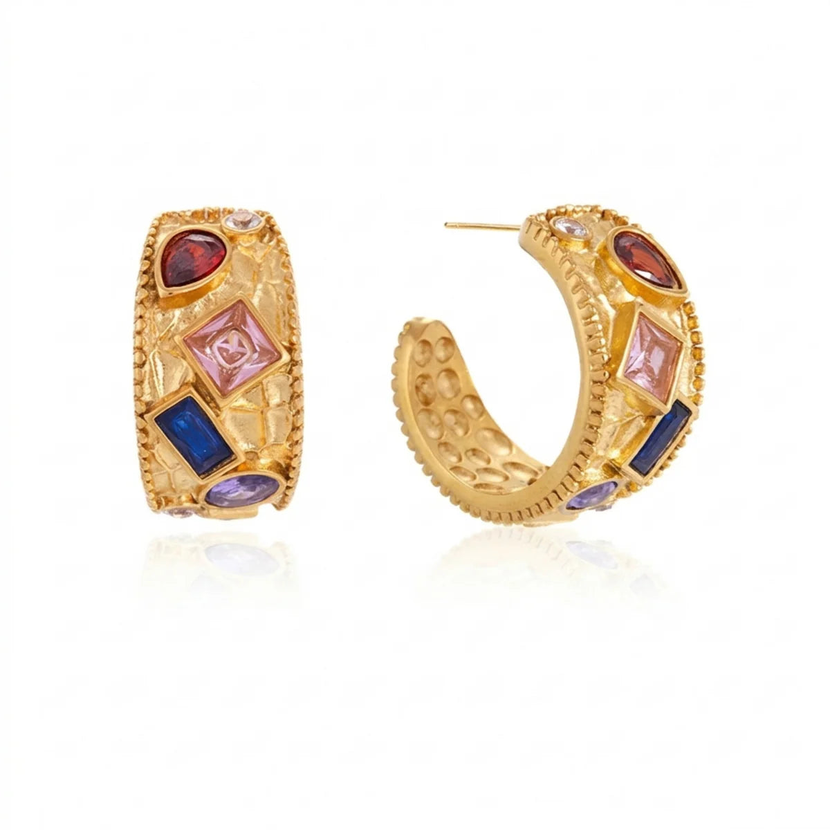 Aubrey Adele Colorful Variety Shape Earrings