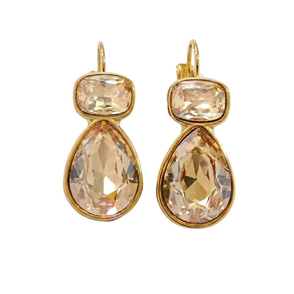 Aubrey Adele Champagne Sparkle Earrings