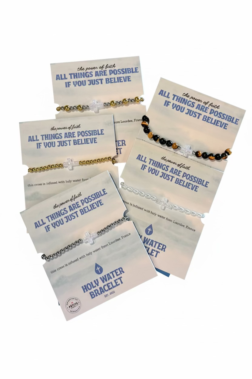 Holy Water Cross Bracelets