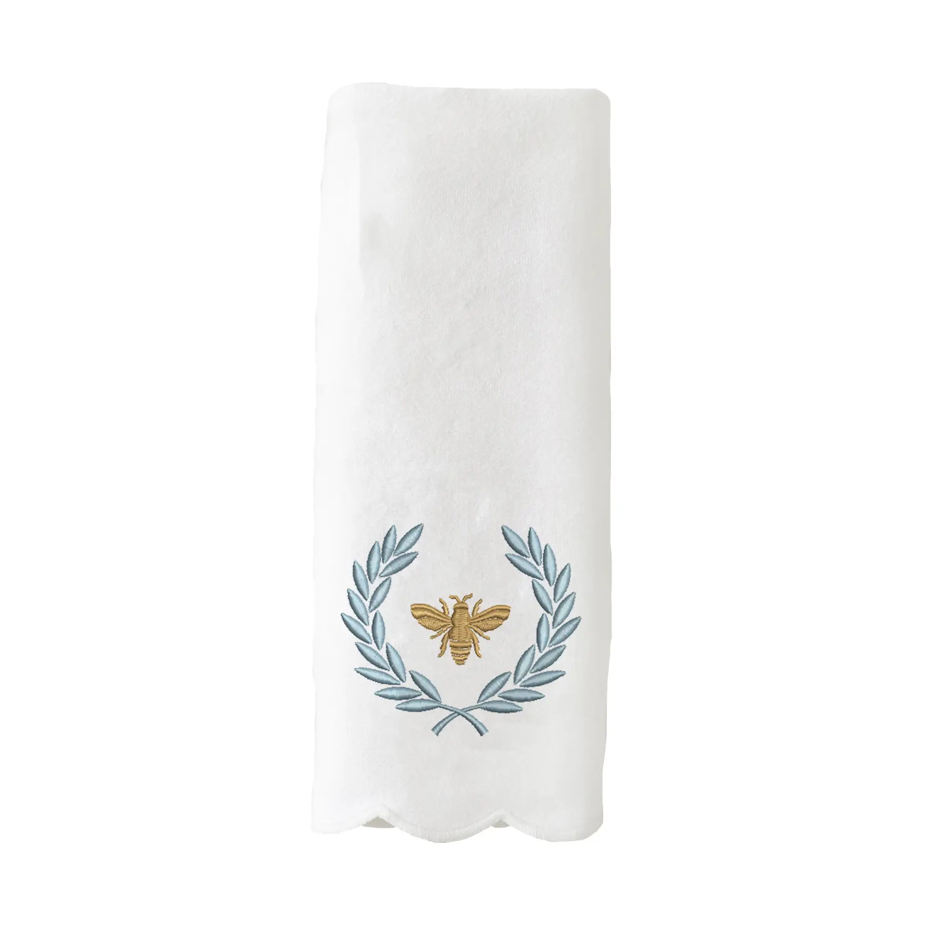 French Bee Scalloped Guest Towel