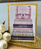 Gold Chanel Designer Book Decor