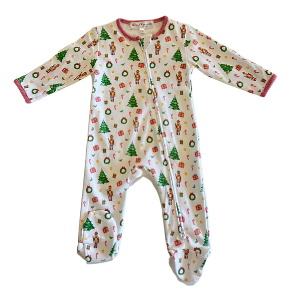 Winter's Whimsy Zipper Footie